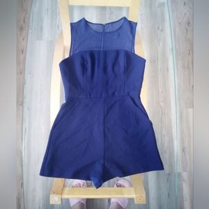BCBGeneration Navy Sleeveless Romper